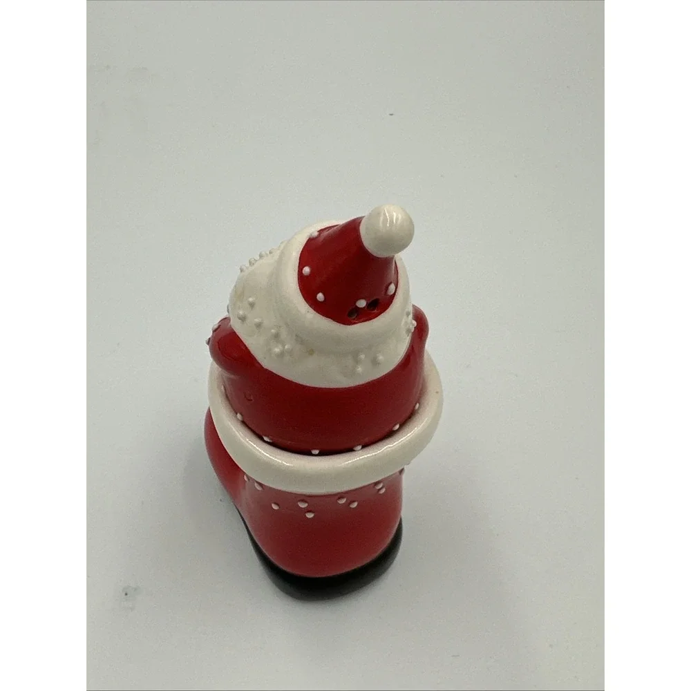 Santa and Boot Salt and Pepper Shaker Novelty Christmas Holiday Decoration Decor